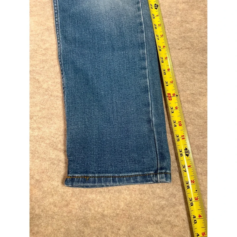 Levi's 511 Slim‎ Fit Jeans Mens 31x30 Blue Whiskering Denim Cotton Straight Leg